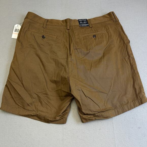 Nautica Deck Shorts Mens 40x8.5 Brown Classic Fit Normcore Gorpcore Classiccore - Picture 6 of 8